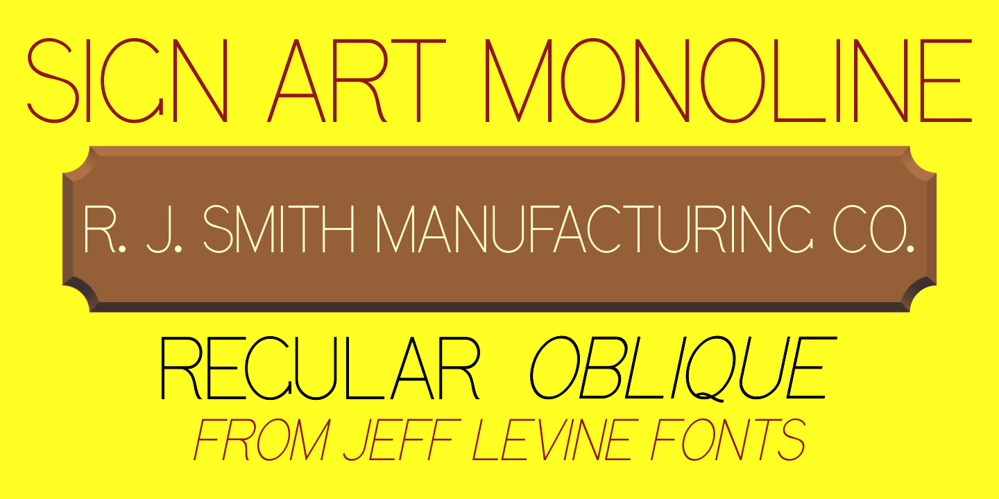 Sign Art Monoline Poster