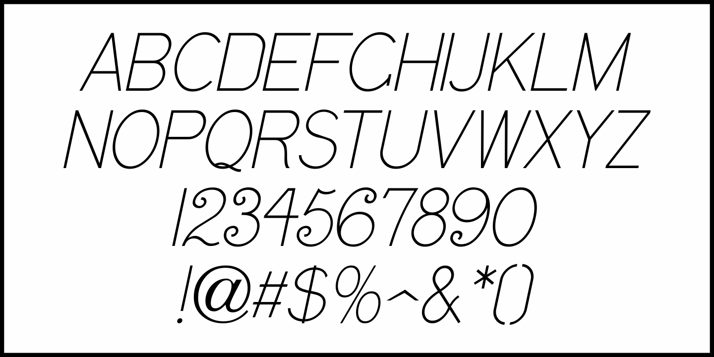 Sign Art Monoline Font Poster #5