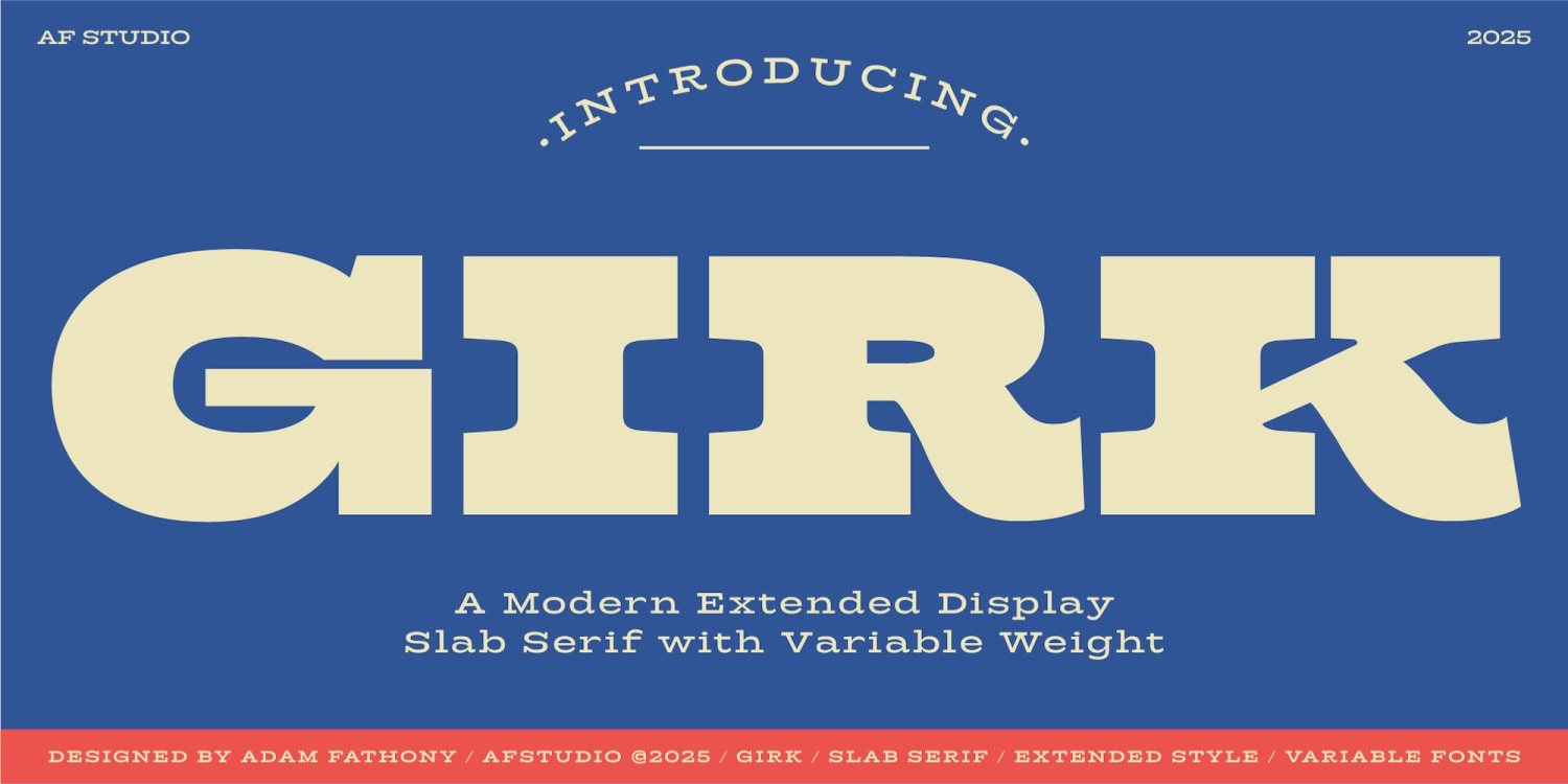 Girk Font Poster
