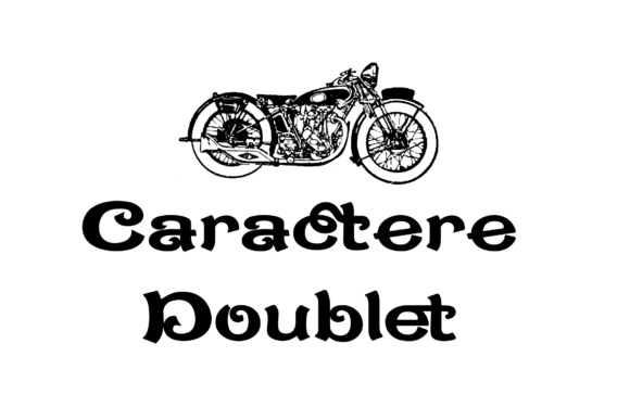 Caractere Doublet Font Family Poster