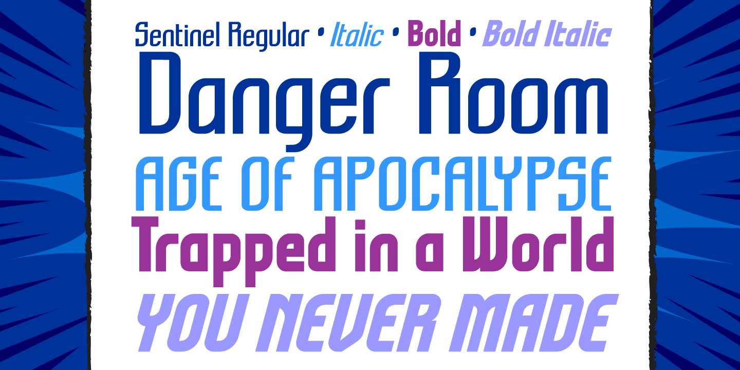 Sentinel Font Poster #1