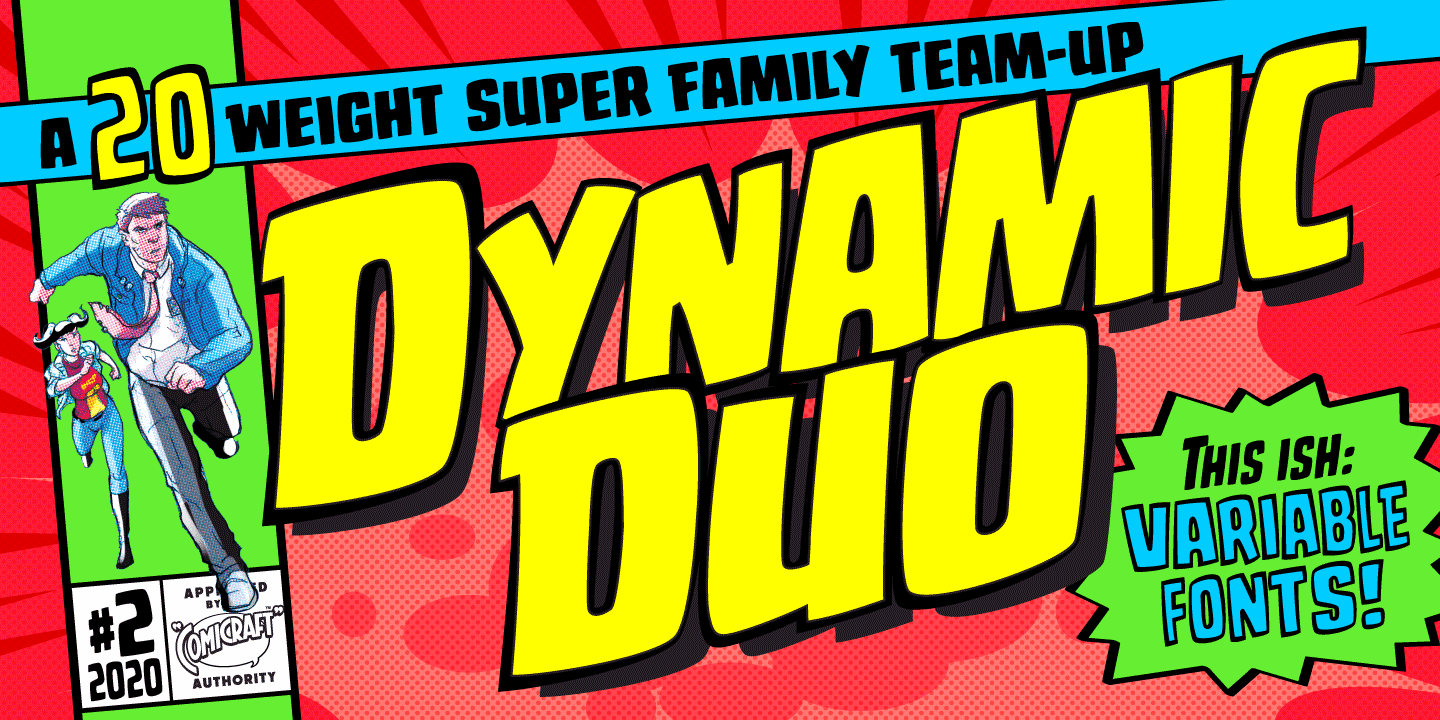 Dynamic Duo Font Poster #1