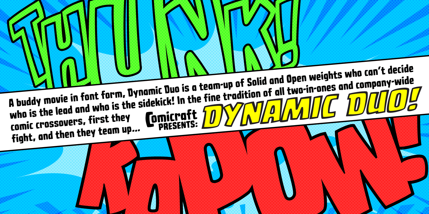 Dynamic Duo Font Poster #1