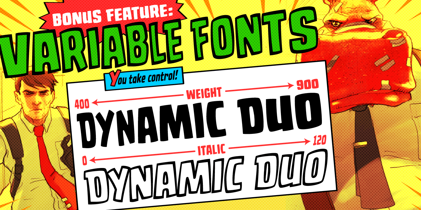 Dynamic Duo Font Poster #1