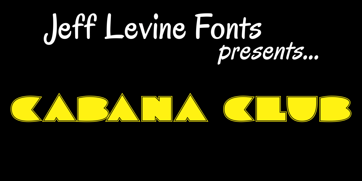 Cabana Club Font Poster #1