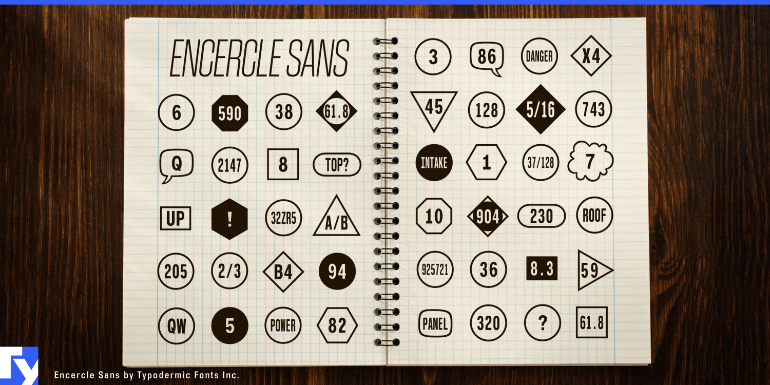 Encercle Sans Font Poster #1