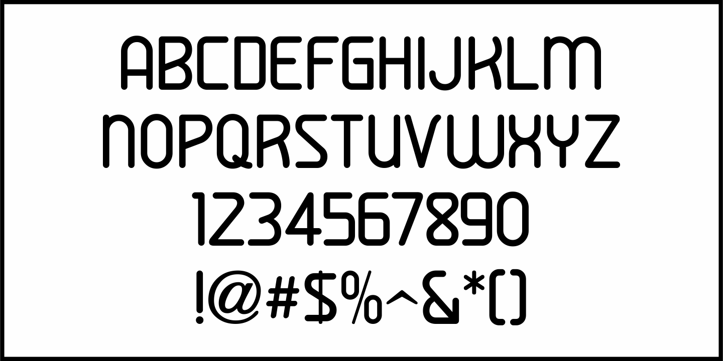 Engraved Lettering Font Poster #3