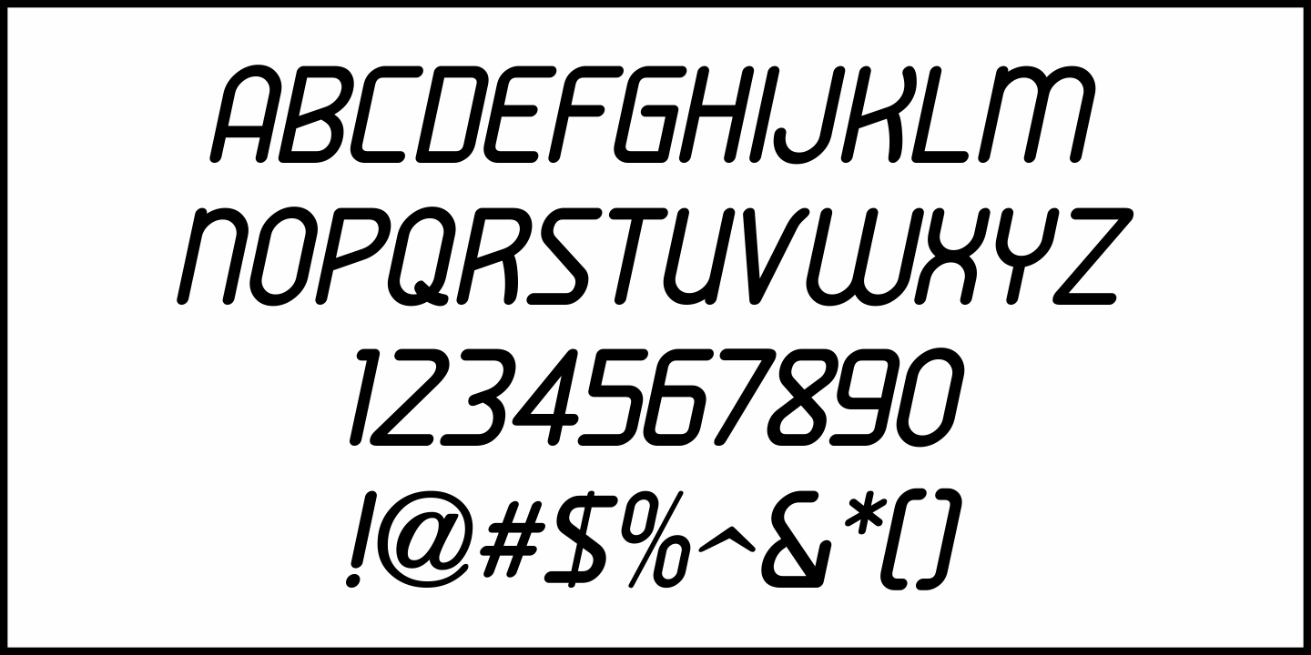 Engraved Lettering Font Poster #5