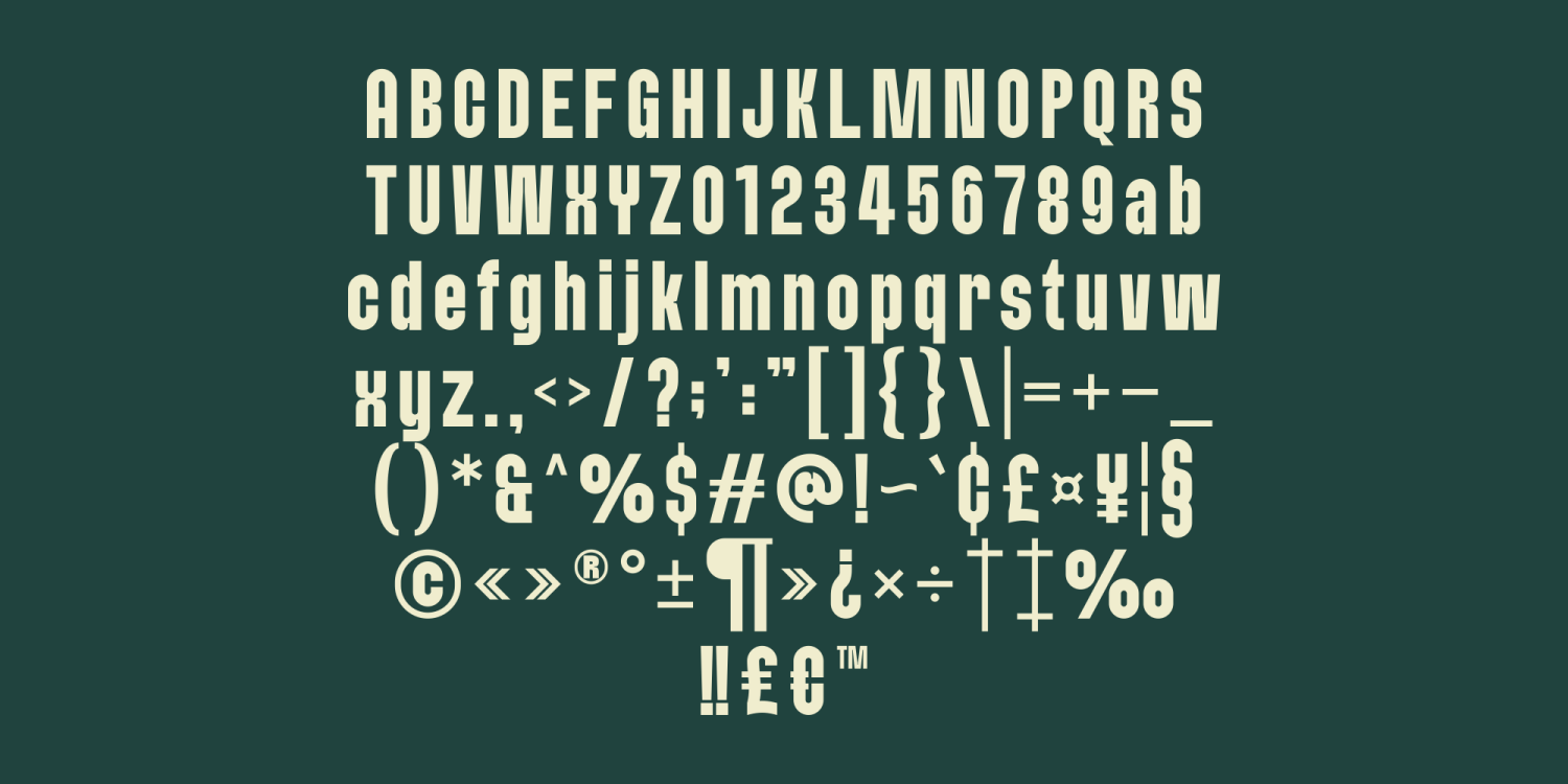 Braked Font Poster #1