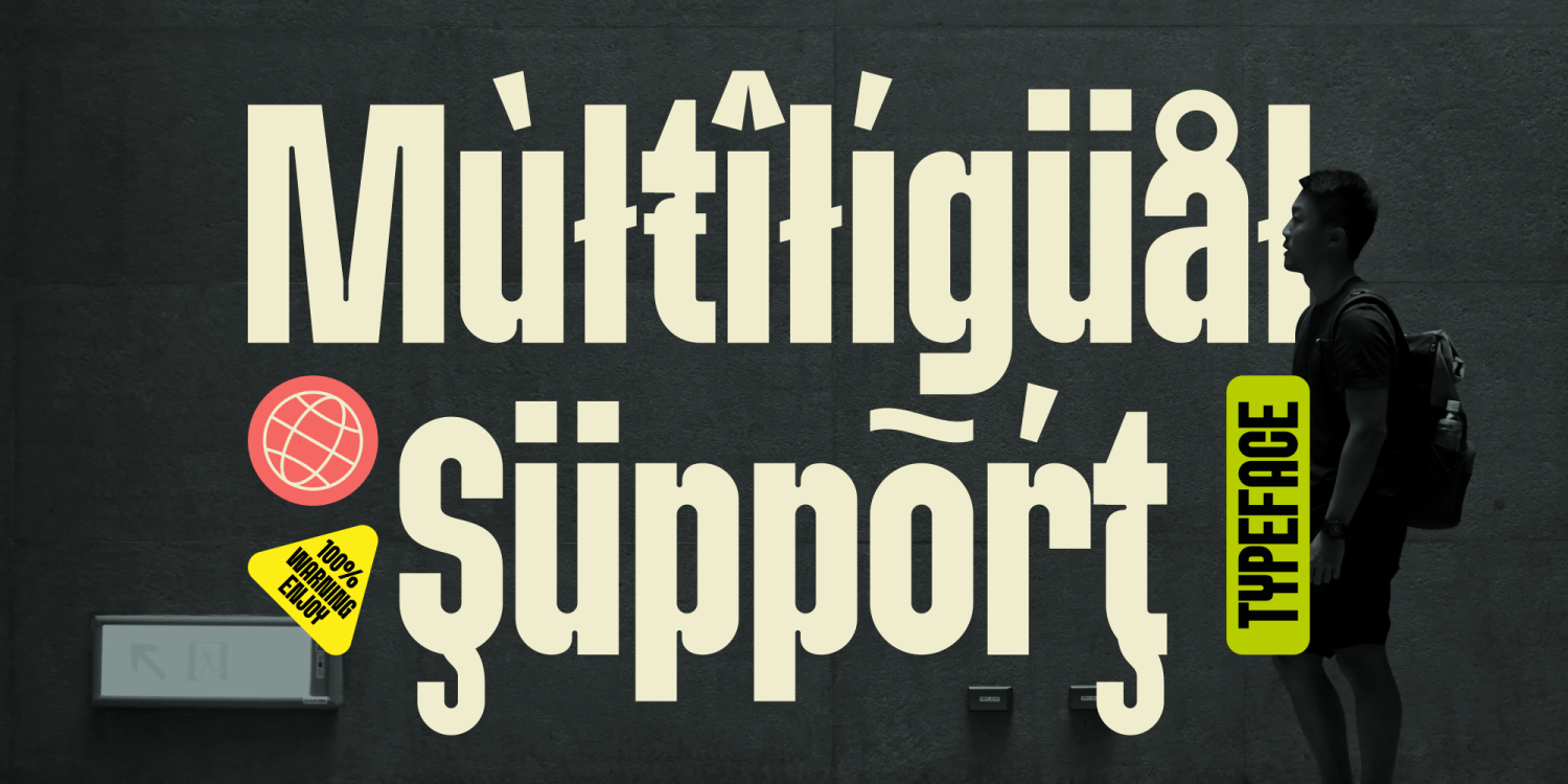 Braked Font Poster #1
