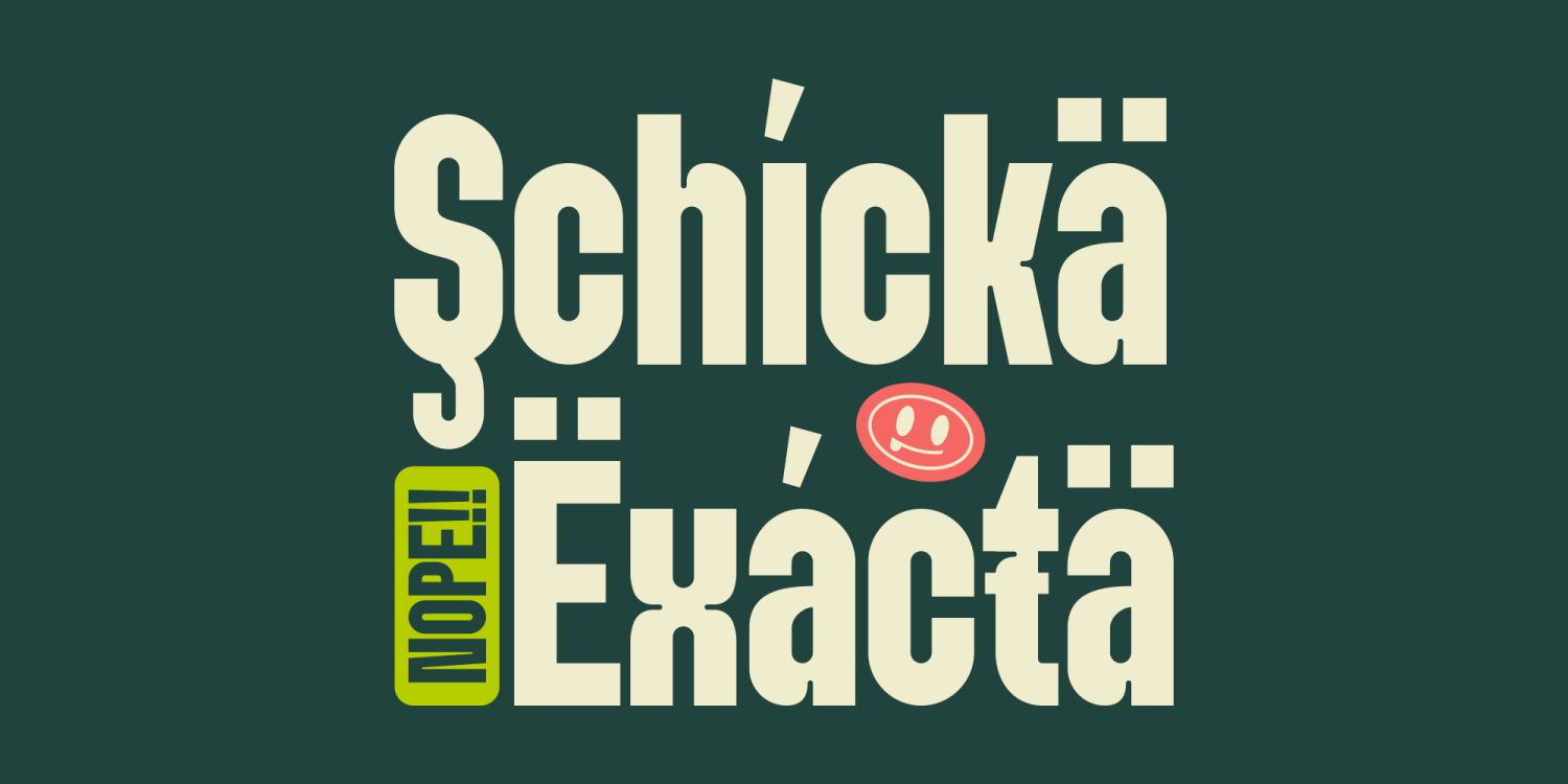 Braked Font Poster #1