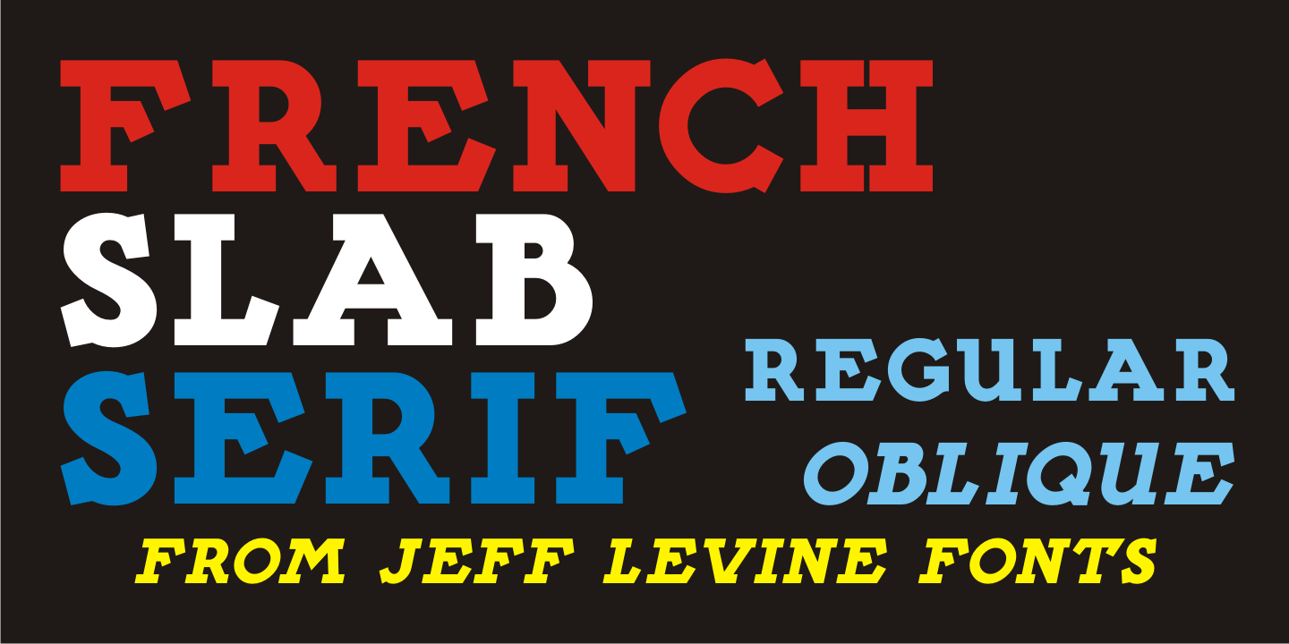 French Slab Serif Font Family Poster