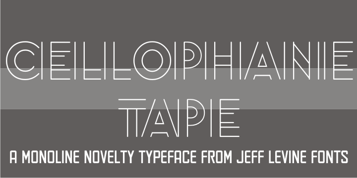 Cellophane Tape Font Poster #1