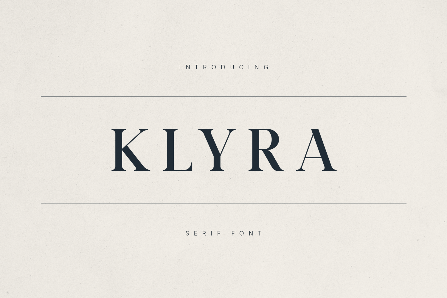 Klyra Font Poster
