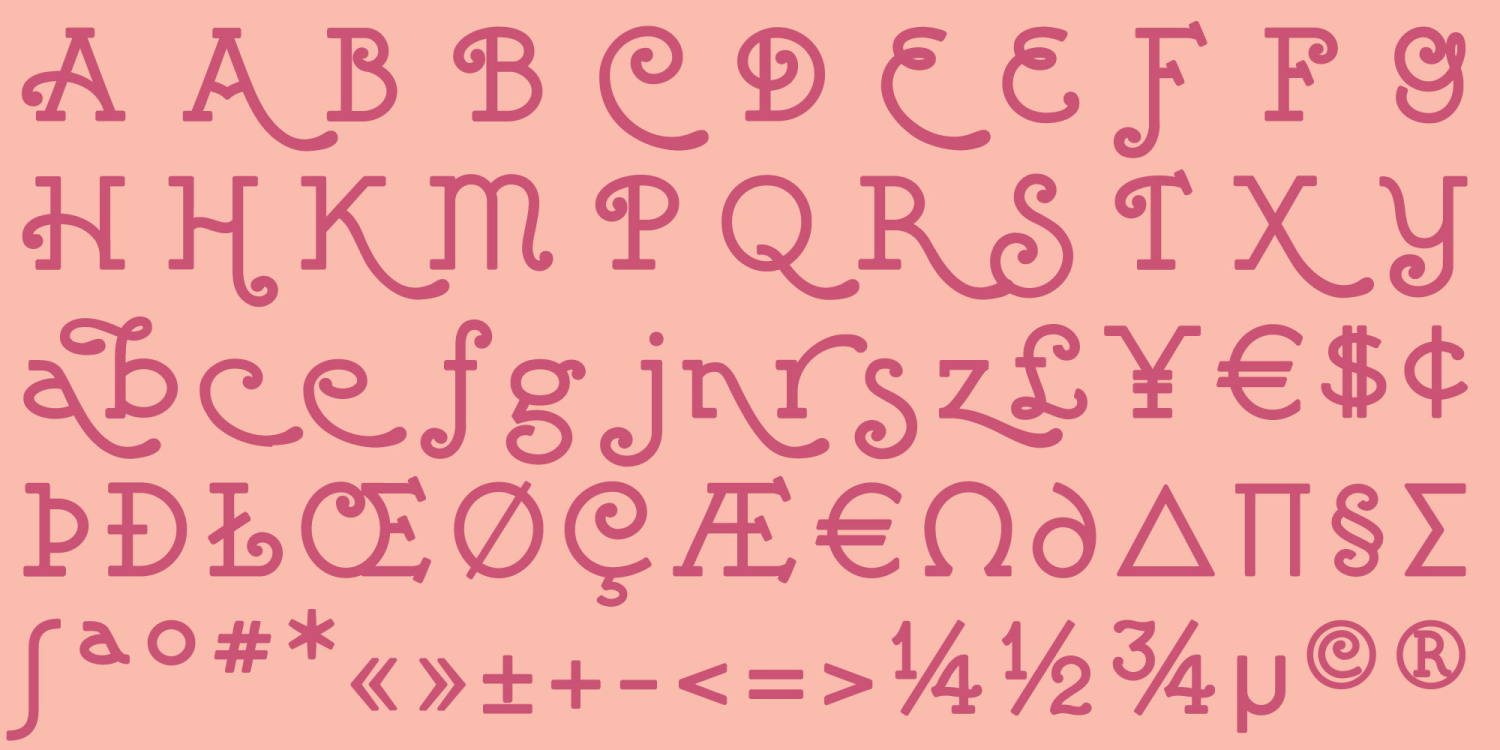Thridace Font Poster #1