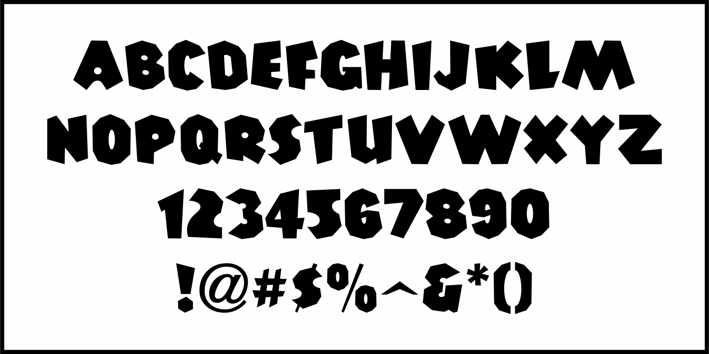 Jungle Safari Font Poster #1