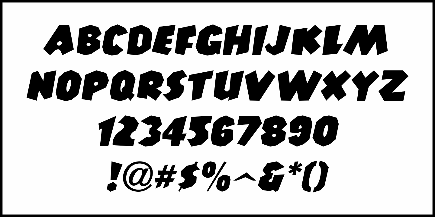 Jungle Safari Font Poster #1