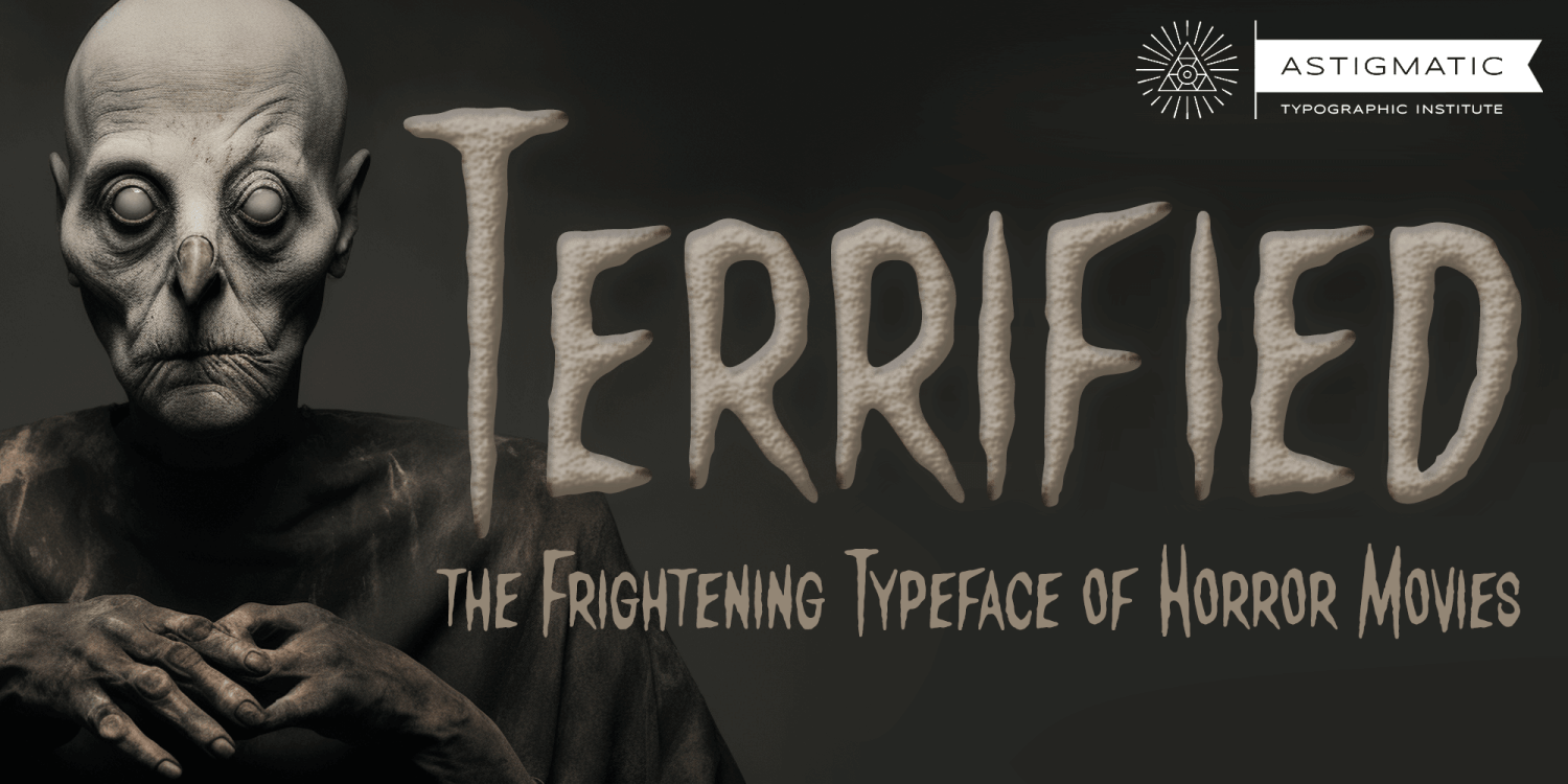 Terrified AOE Font Poster #1