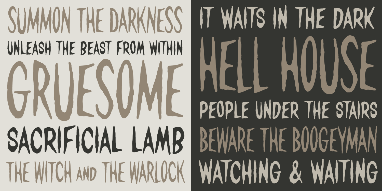 Terrified AOE Font Poster #1