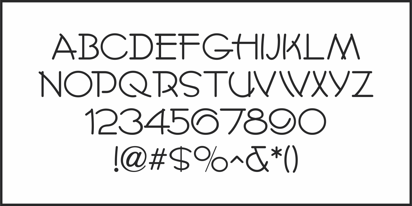 Nouveau Cartoon Font Poster #1