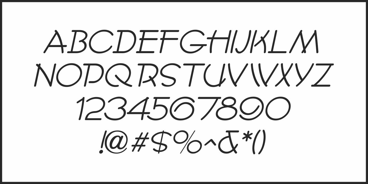 Nouveau Cartoon Font Poster #1