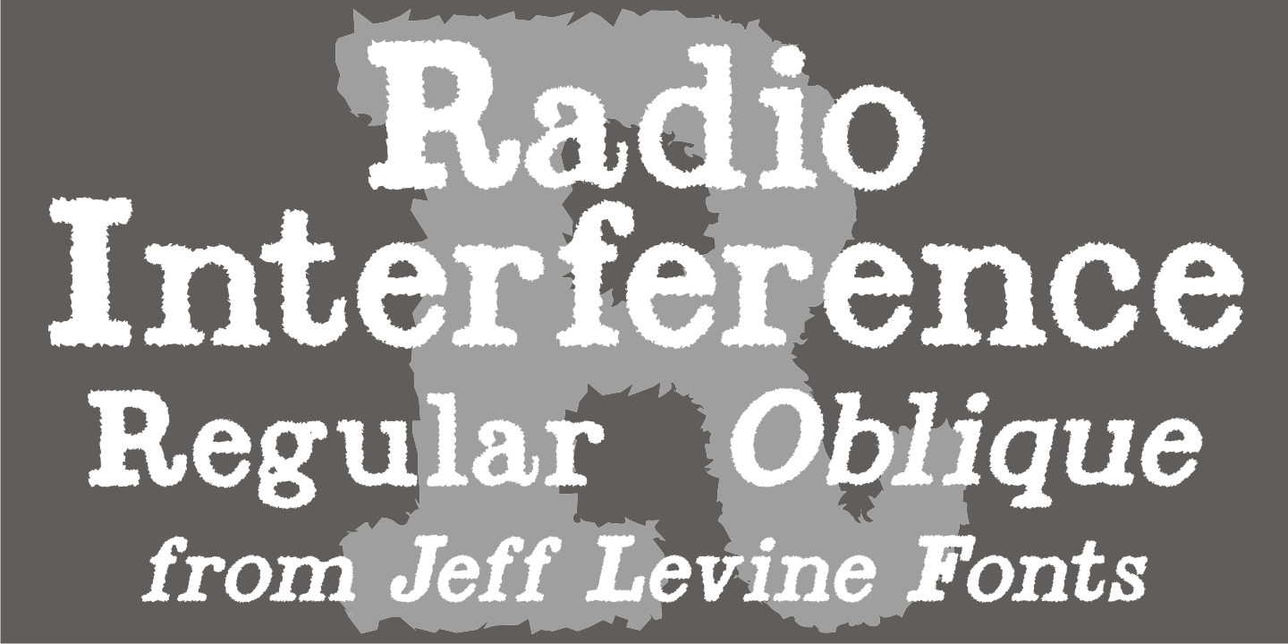 Radio Interference Font Poster #1