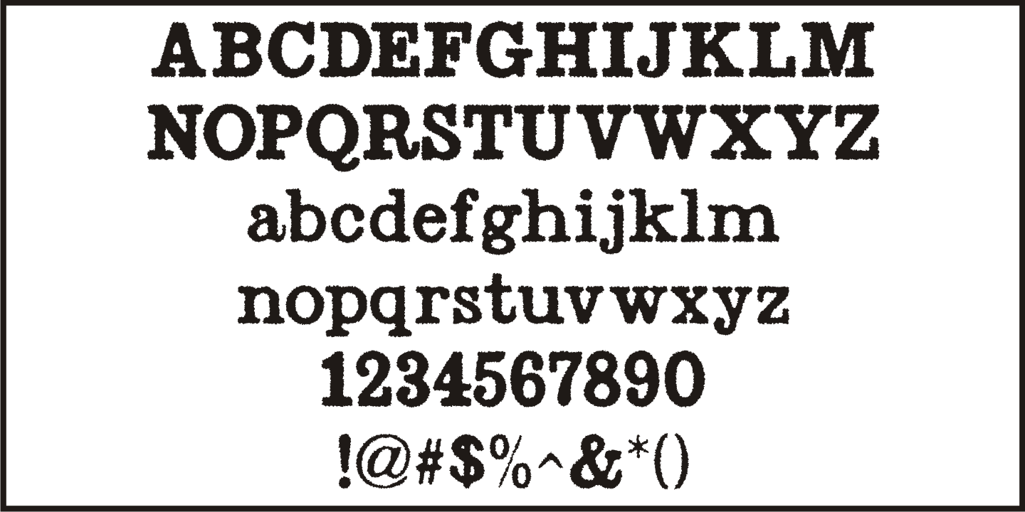 Radio Interference Font Poster #3