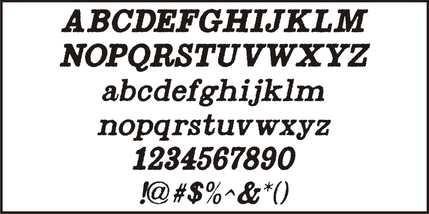 Radio Interference Font Poster #5