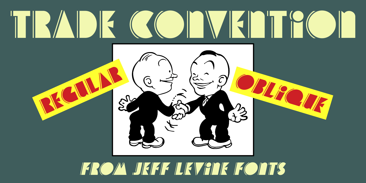 Trade Convention Font Poster #1