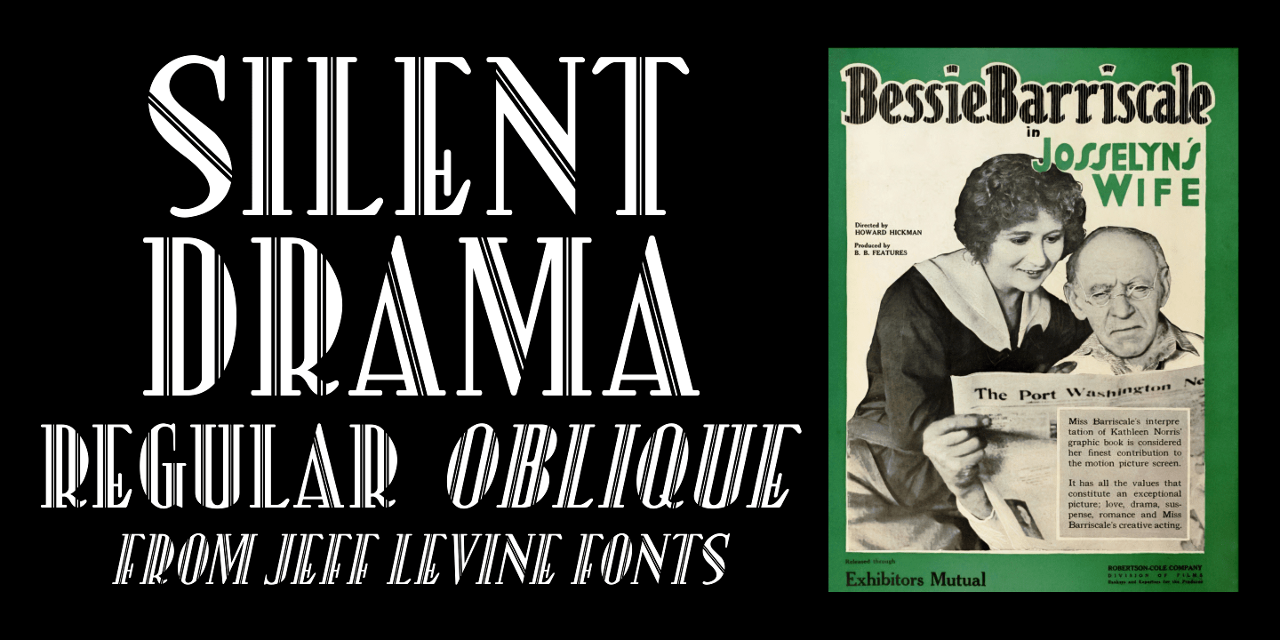 Silent Drama Font Poster #1