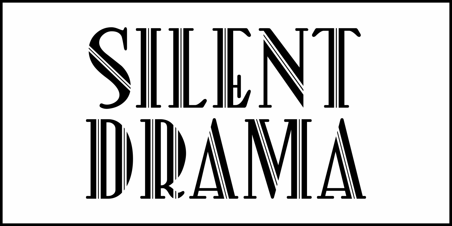 Silent Drama Font Poster #1