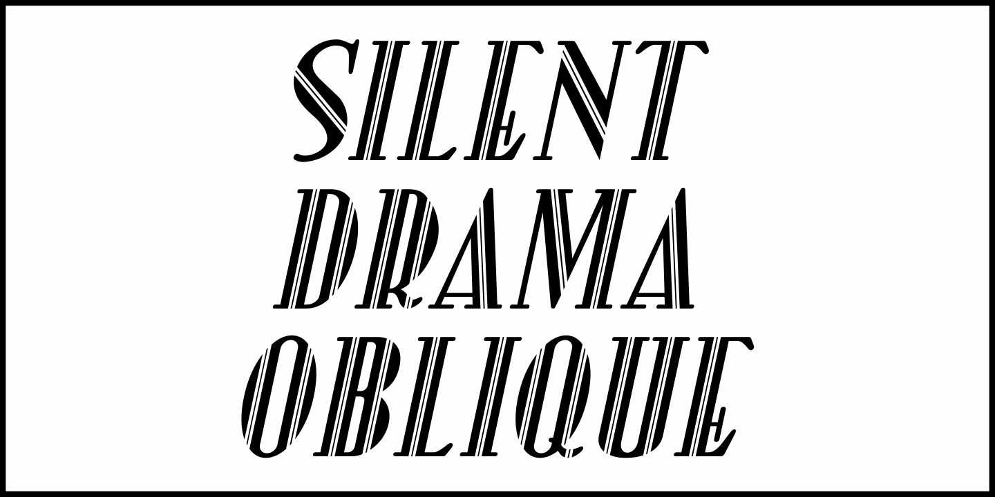 Silent Drama Font Poster #1