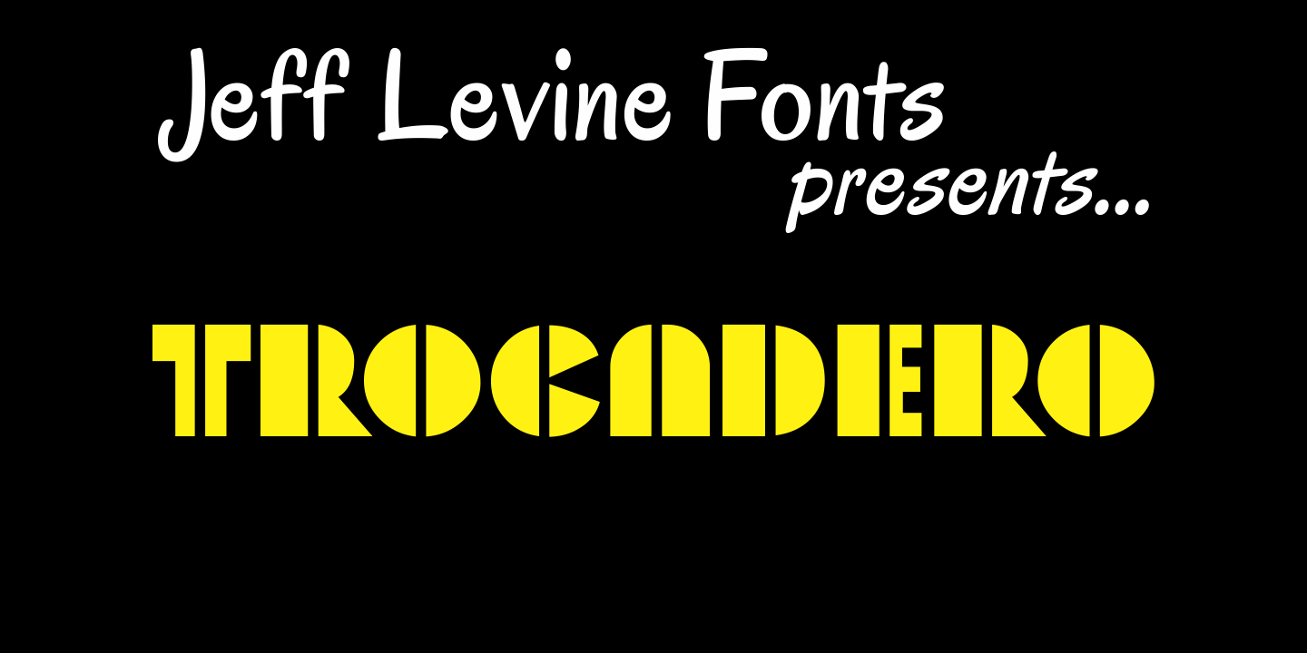 Trocadero Font Poster #1