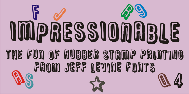Impressionable Font Poster #1
