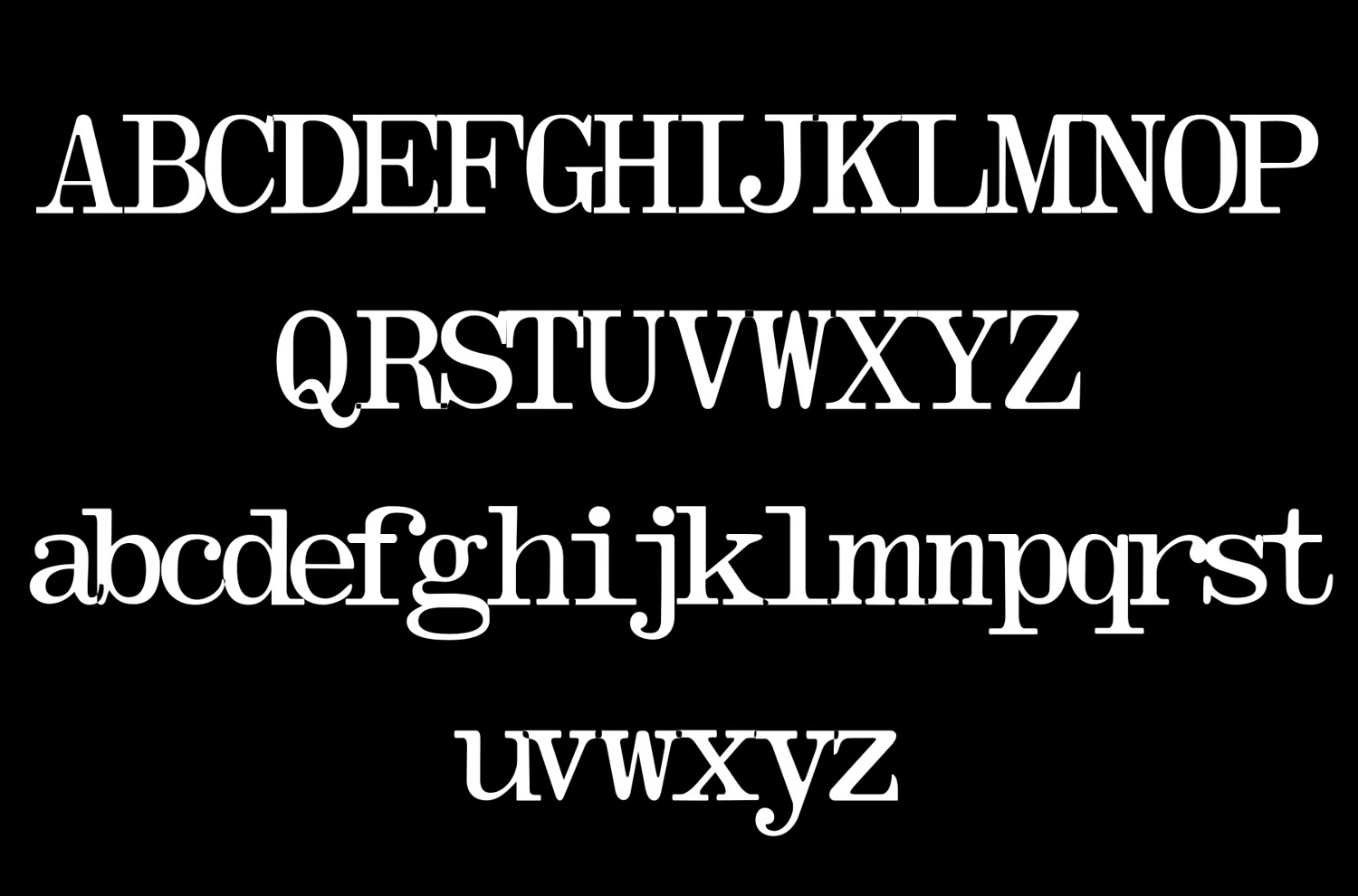Olivetti Typewriter Font Poster #3