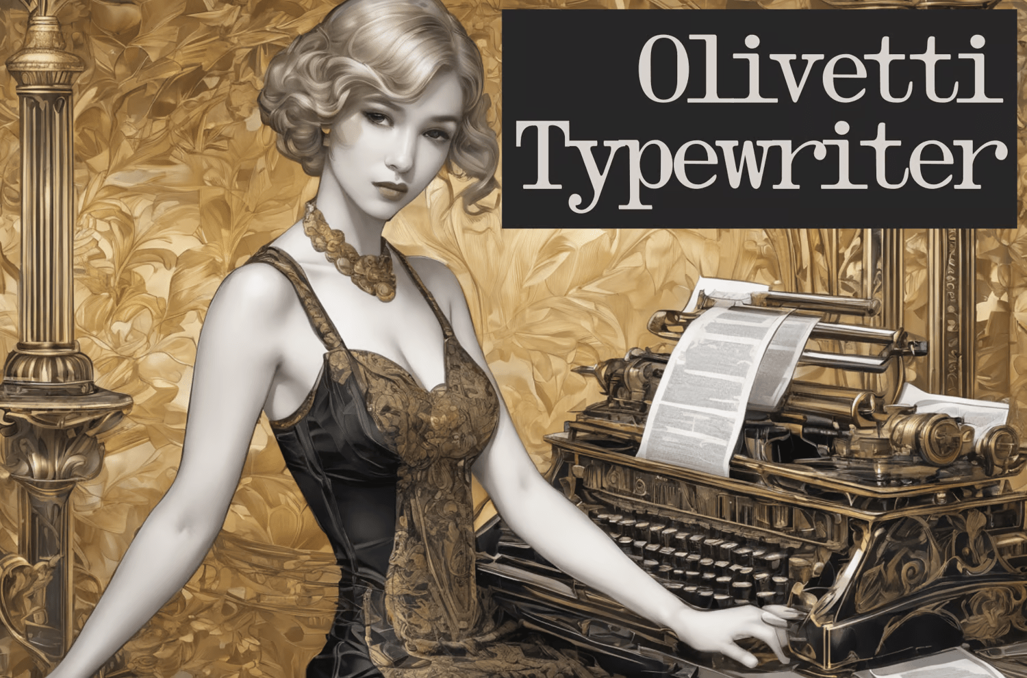 Olivetti Typewriter Font Poster #6
