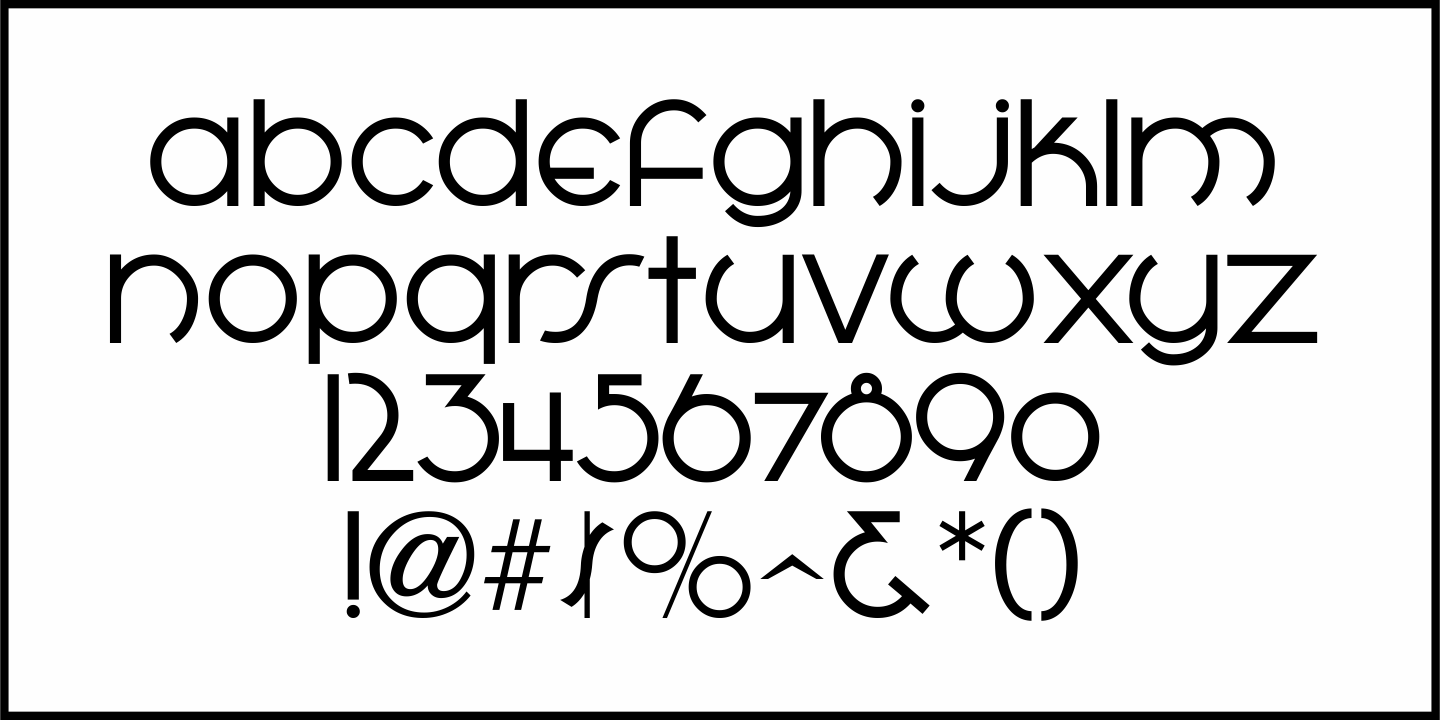 Retail Establishment Font Poster #1