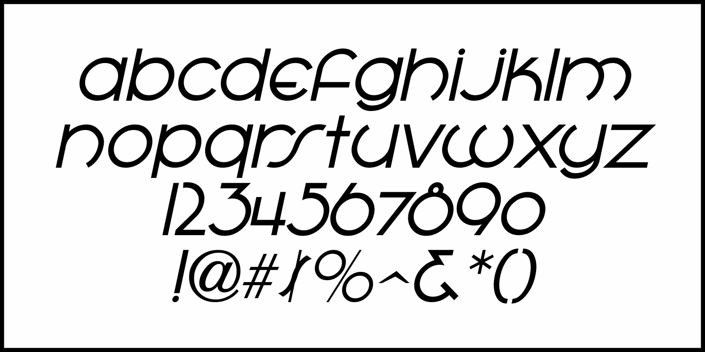 Retail Establishment Font Poster #1