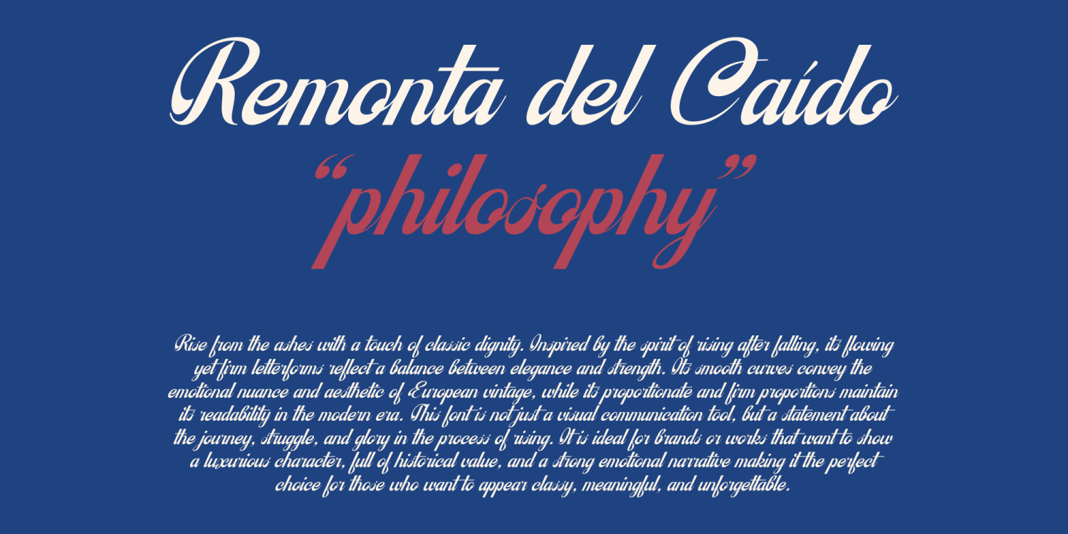 Remonta del Caido Font Poster #2