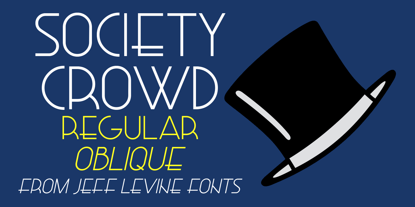 Society Crowd Font Family Poster