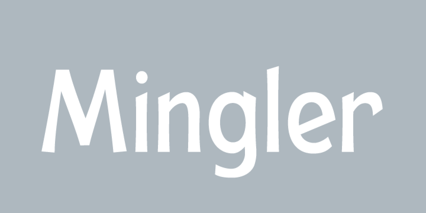 Mingler Font Poster #1