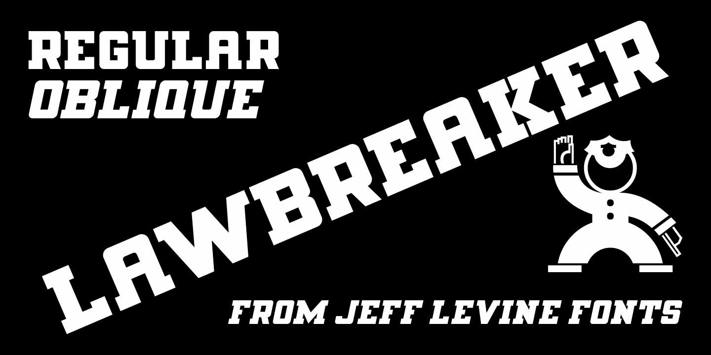 Lawbreaker Font Poster