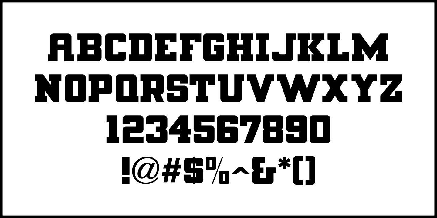 Lawbreaker Font Poster #1