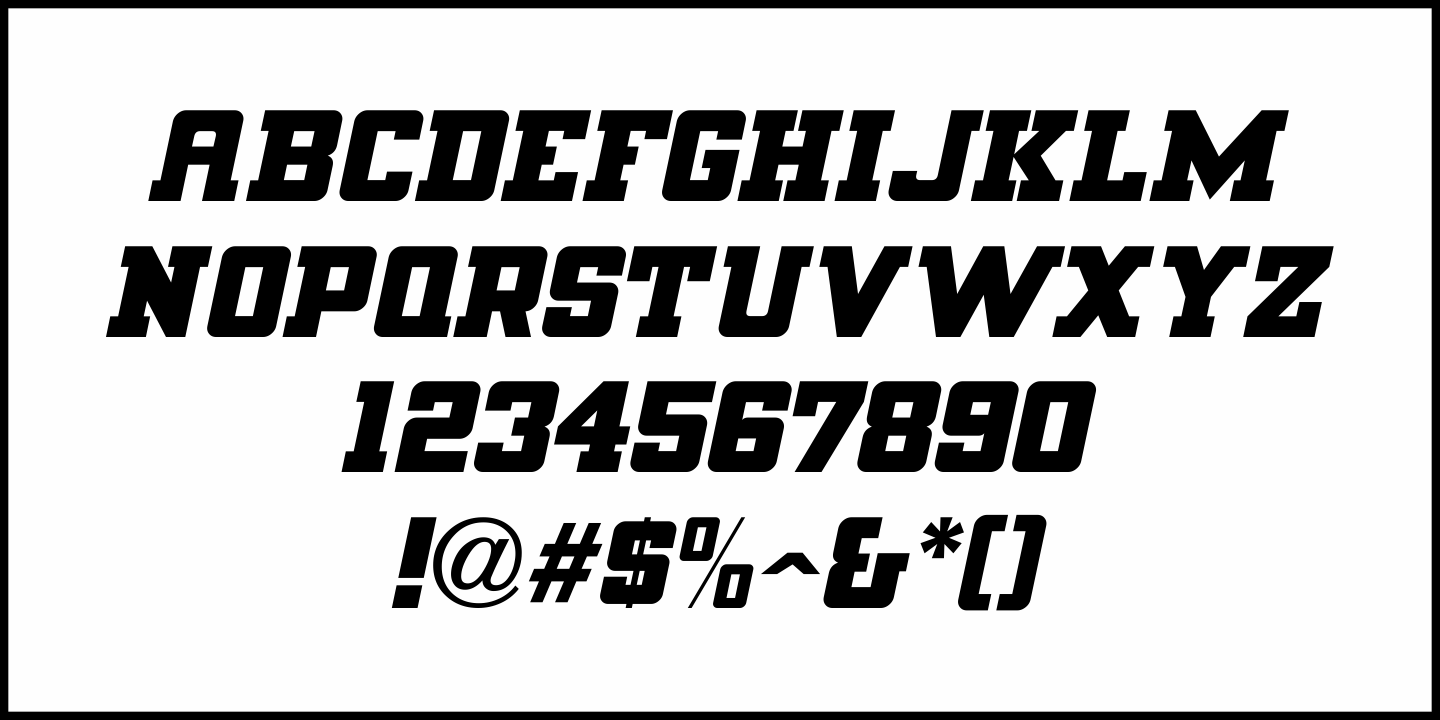 Lawbreaker Font Poster #1