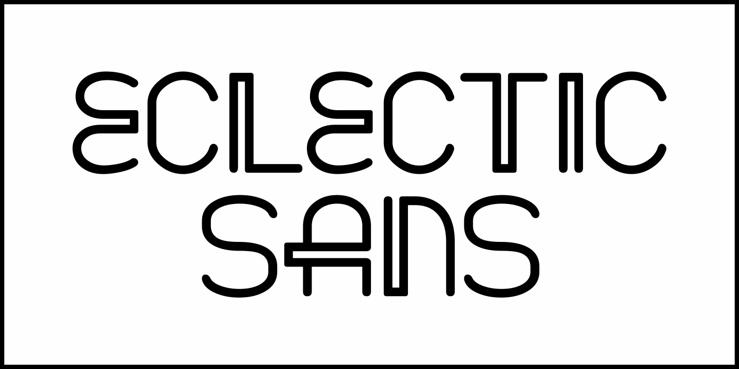 Eclectic Sans Font Poster #1