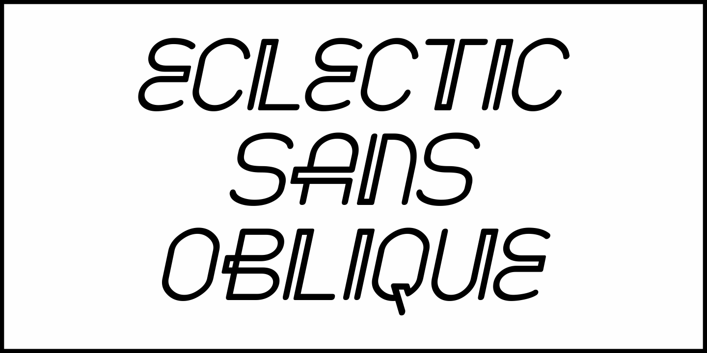Eclectic Sans Font Poster #1