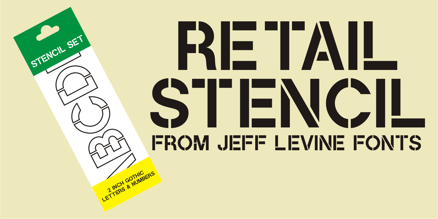 Retail Stencil Font Poster #1