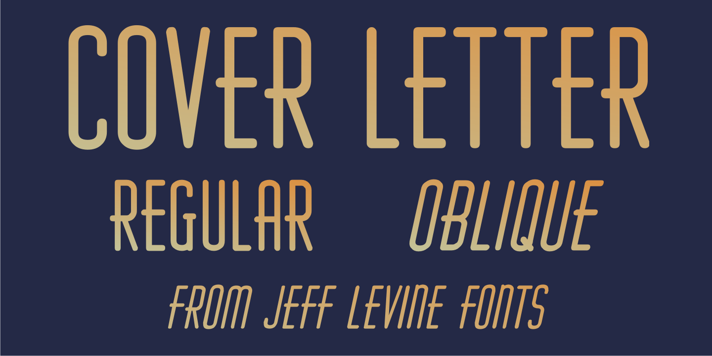 Cover Letter Font Poster #1