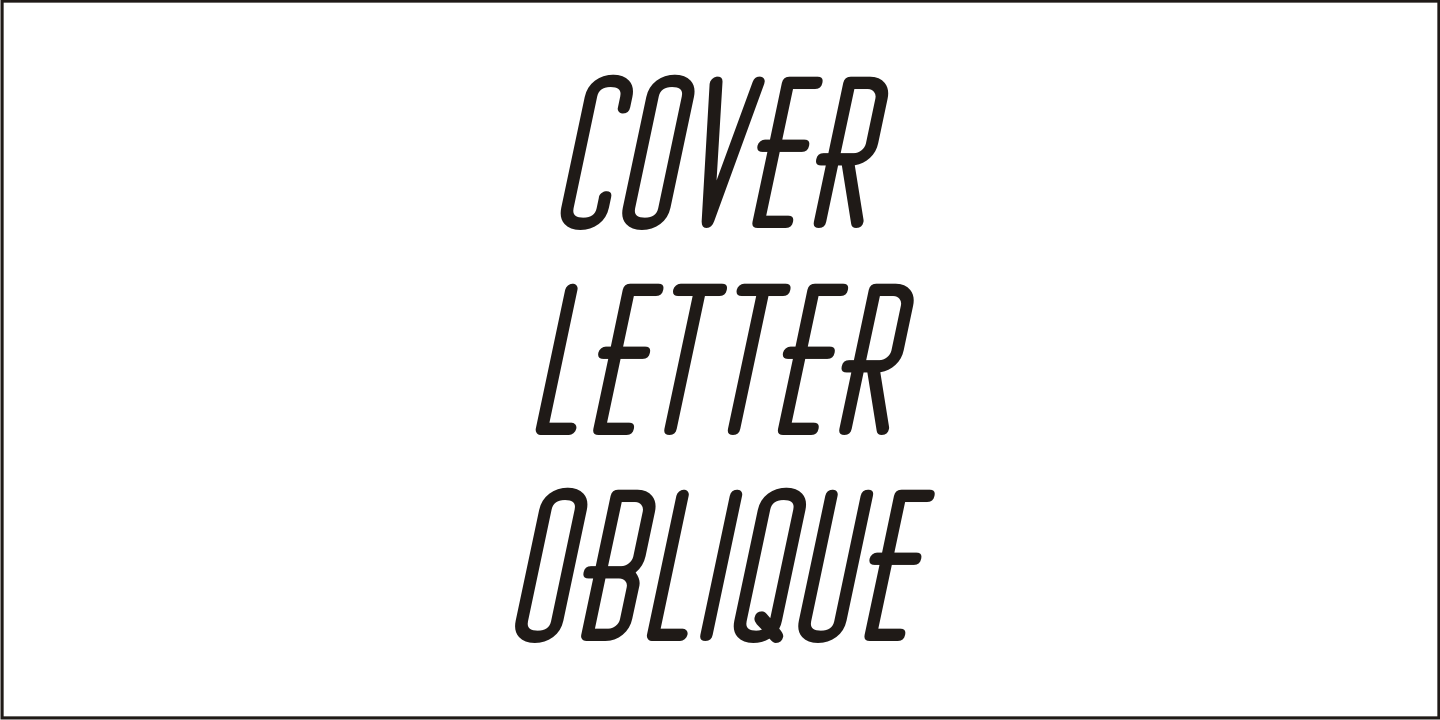 Cover Letter Font Poster #1