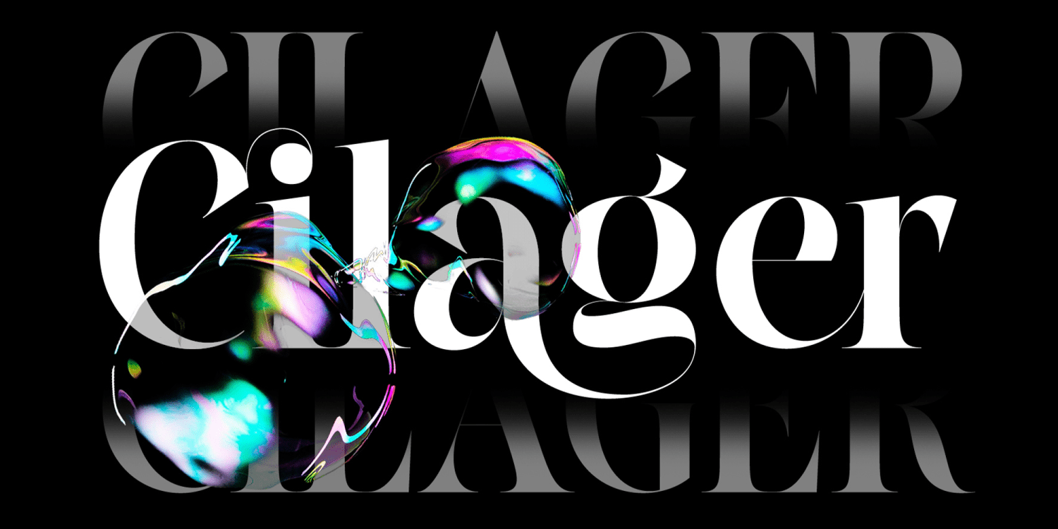 Cilager Font Poster